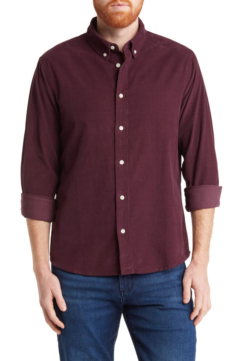 Slate & Stone Corduroy Button-Down Shirt, Main, color,