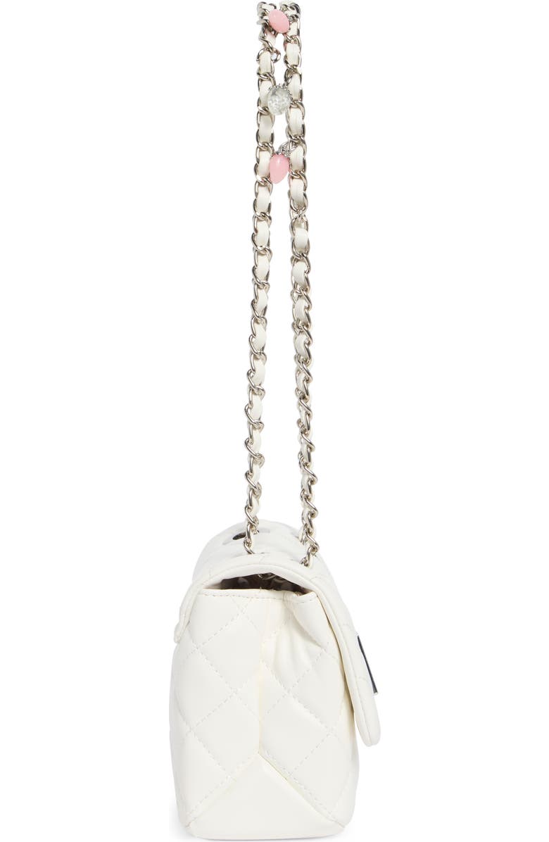 ALDO Alnilam Quilted Crossbody Bag, Alternate, color, White