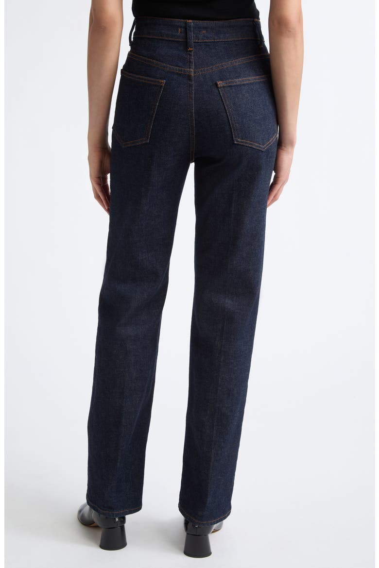 Flex High Waist Straight Leg Jeans, Alternate, color, DUSK WASH