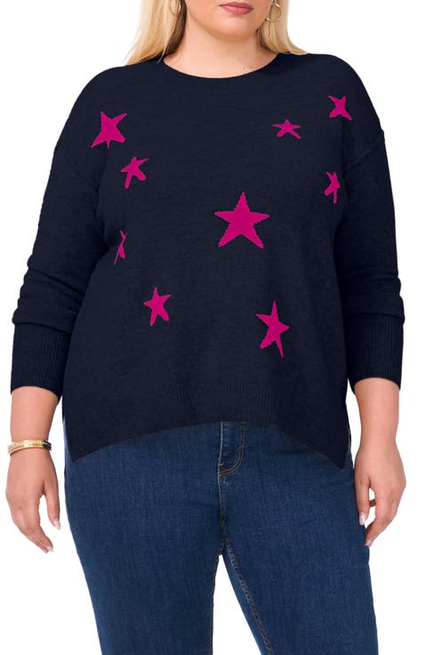 Star Crewneck Sweater (Plus)