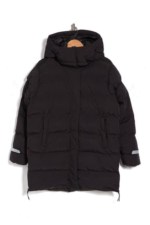 Helly Hansen Aspire Quilted Puffy Parka In Black
