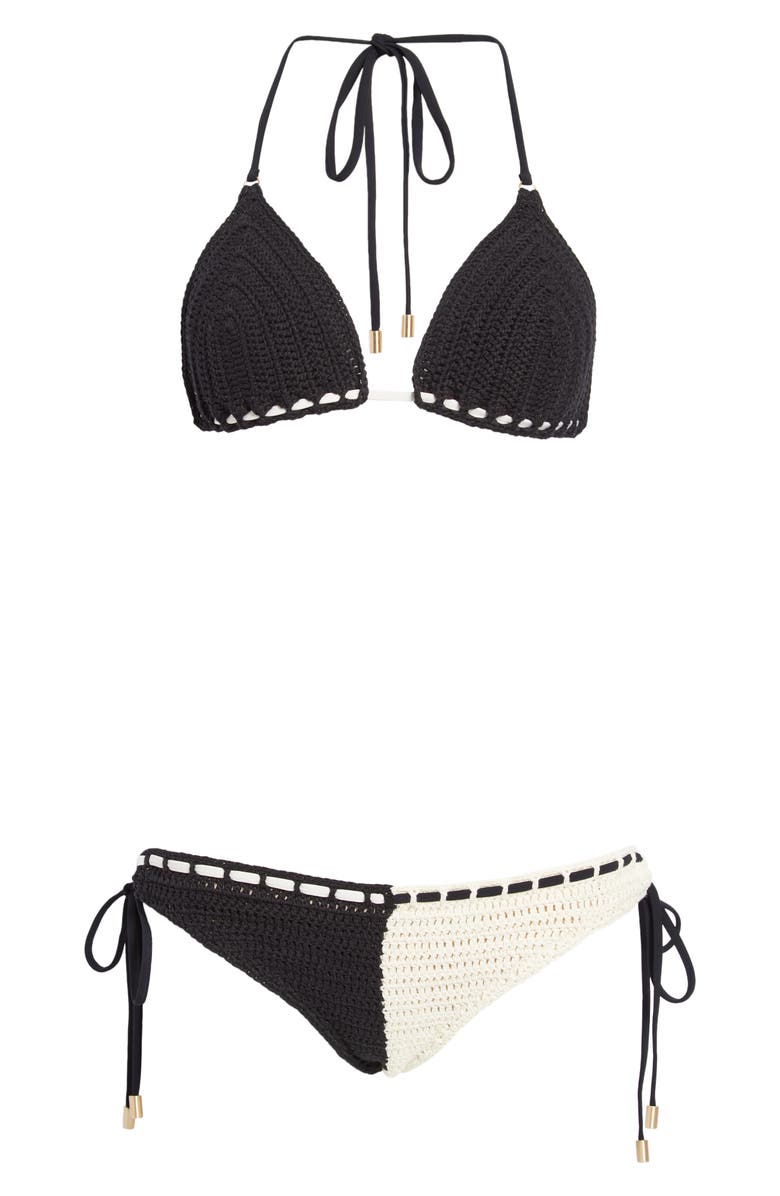 Zimmermann Clover Crochet Two-Piece Swimsuit, Alternate, color, 