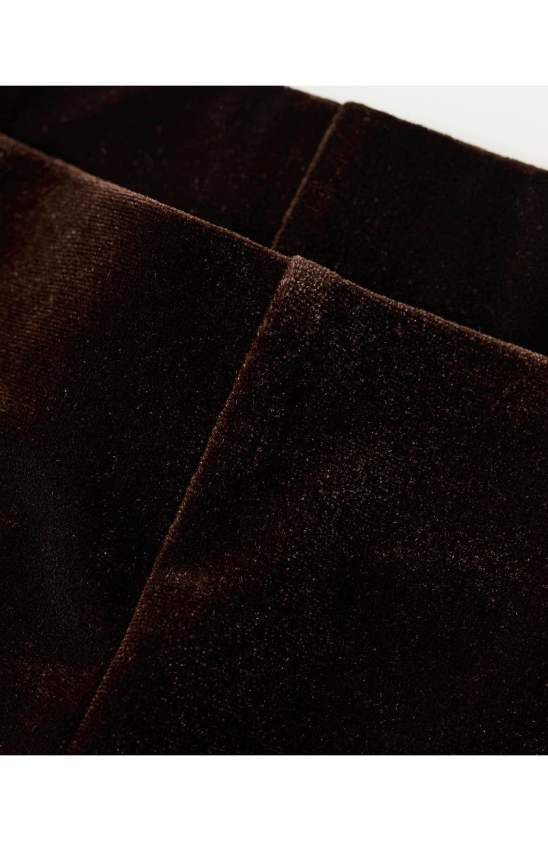 MANGO Wide Leg Velvet Pants, Alternate, color, 