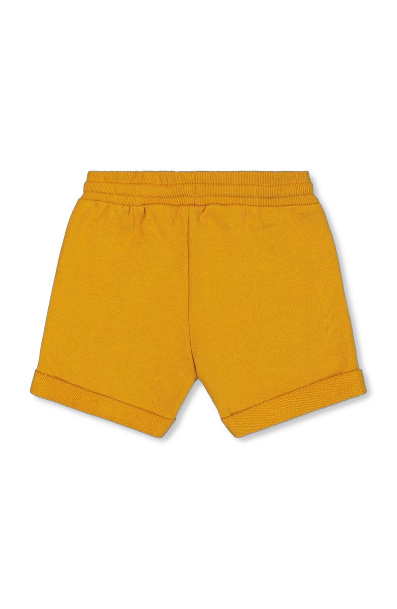 Deux par Deux Baby Boy's French Terry Short Vibrant Orange, Alternate, color,