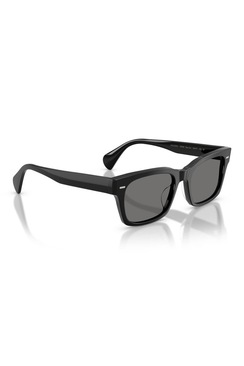 Ryce 54mm Polarized Square Sunglasses, Alternate, color, BLACK / POLAR GREY