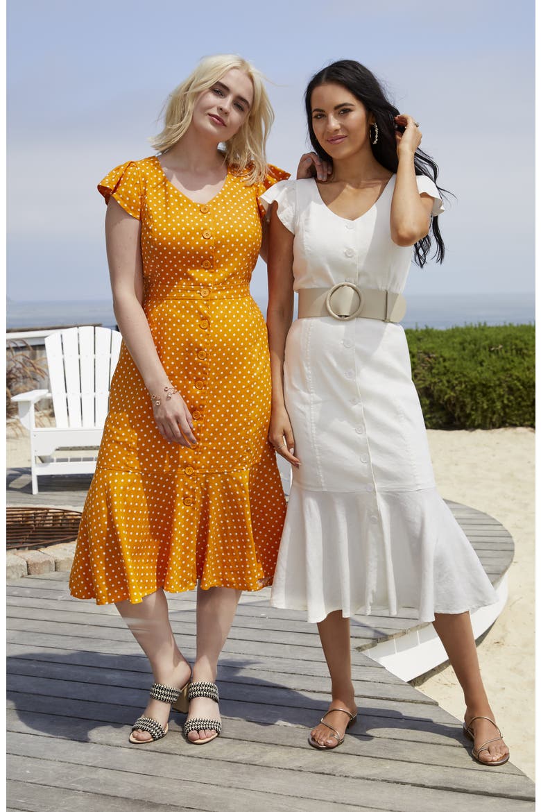 Wide Leather Belt, Alternate, color, BONE