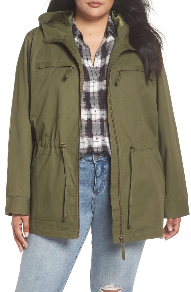 Halogen<sup>®</sup> Zip Front Field Jacket, Main, color, 