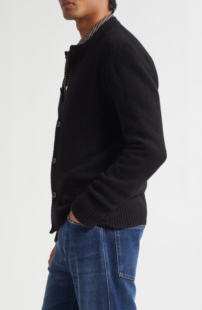 Dolce&Gabbana Virgin Wool Blend Cardigan, Alternate, color, N0021 Nero/ Canna Fucile