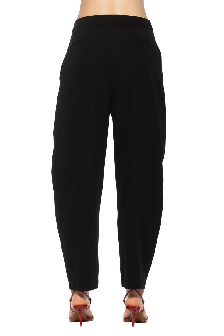 Solene Barrel Leg Pants, Alternate, color, BLACK