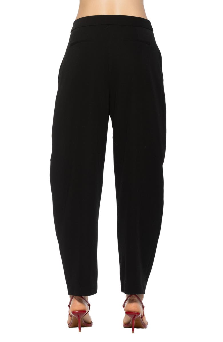 Alexia Admor Solene Barrel Leg Pants, Alternate, color, Black
