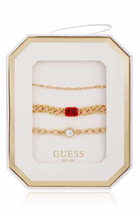GUESS Set of 3 Assorted Chain Bracelets