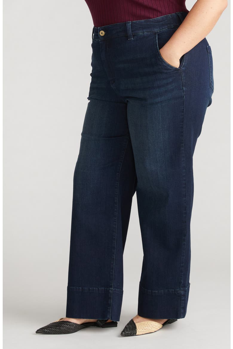 Carol High Waist Stretch Wide Leg Jeans, Alternate, color, DAYDREAM BLUE