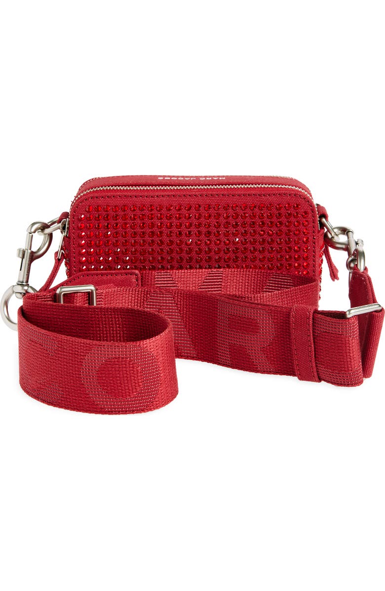 Marc Jacobs The Crystal Canvas Snapshot Bag, Alternate, color, Siren Crystal