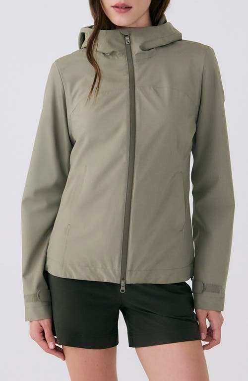 Lole Element 2 Waterproof Hooded Rain Jacket In Hazel