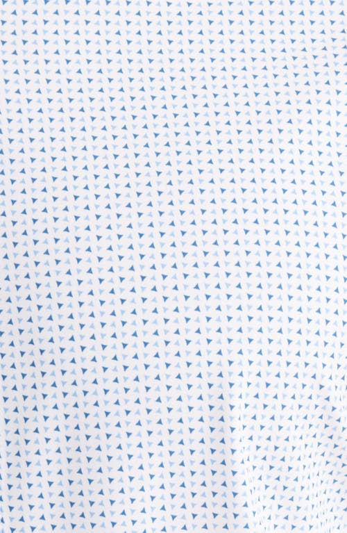 Mizzen + Main Mizzen+main Leeward Trim Fit Micropattern Stretch Button-up Shirt