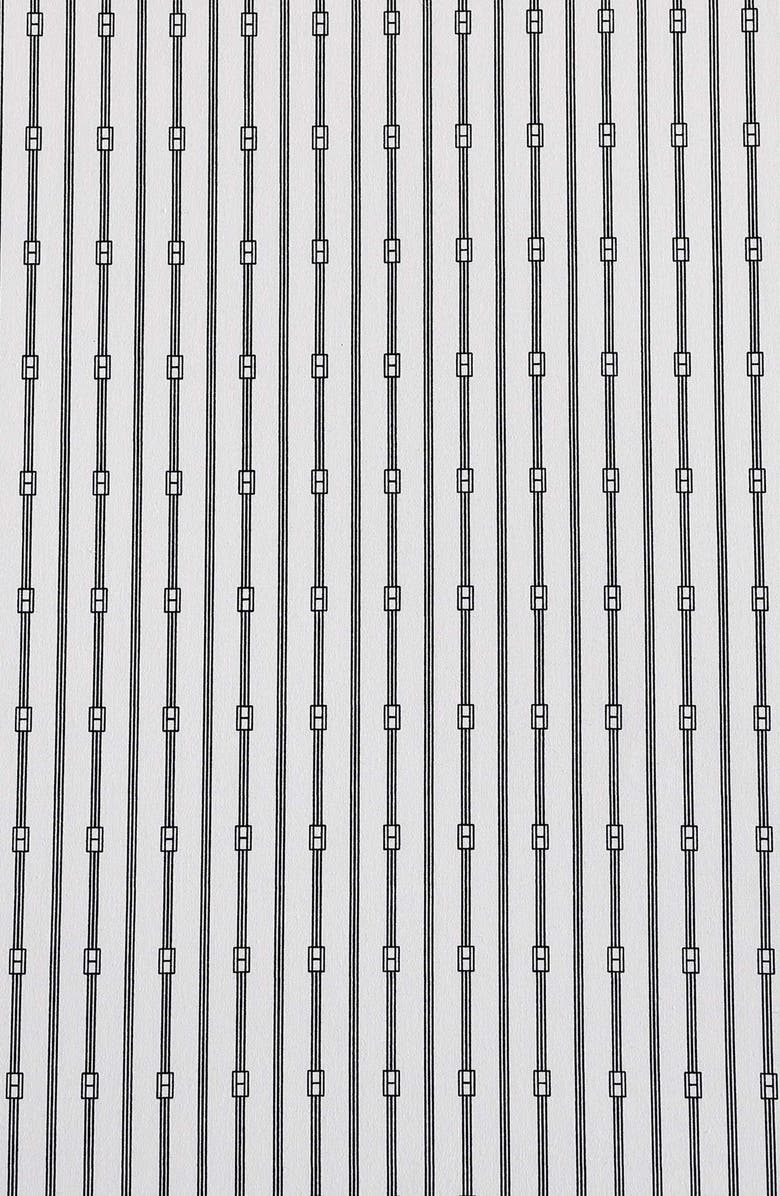 Tommy Hilfiger Monogram Stripe Cotton Percale Sheet Set, Alternate, color, Navy