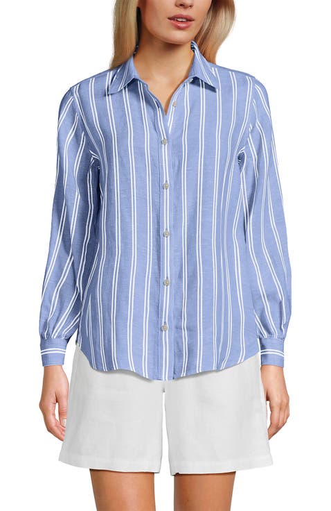 Linen Long Sleeve Feminine Shirt