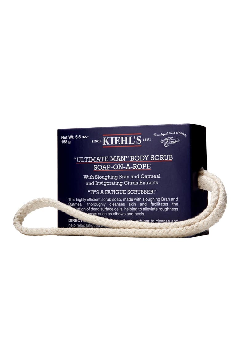 'Ultimate Man' Body Scrub Soap on a Rope, Main, color, NO COLOR
