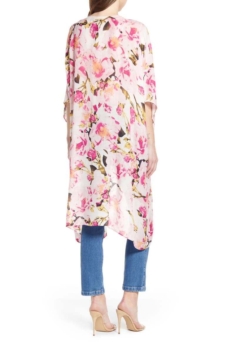Kite Sleeve Wrap, Alternate, color, IVORY ROSE BUD
