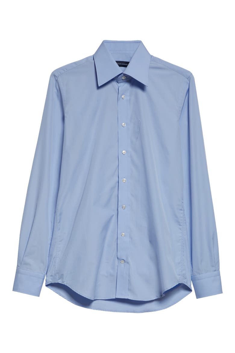 Stretch Poplin Button-Up Shirt, Alternate, color, SKY BLUE BENGAL