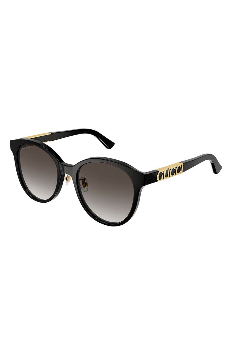 Gucci 56mm Gradient Panthos Sunglasses, Alternate, color, 