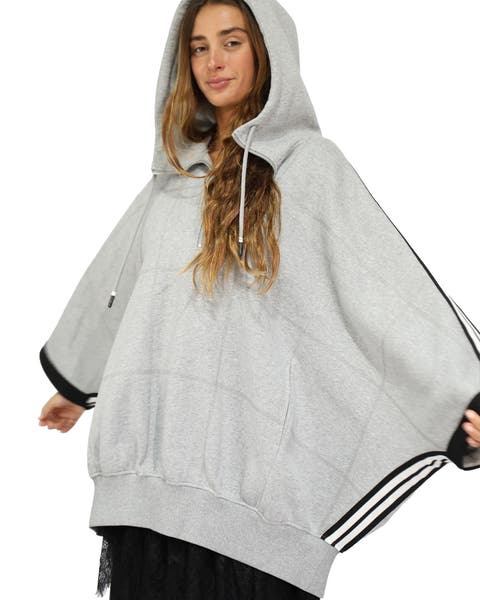Living by the Ocean Oversized Striped Hoodie