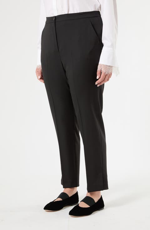 Fascino Virgin Wool Tapered Trousers