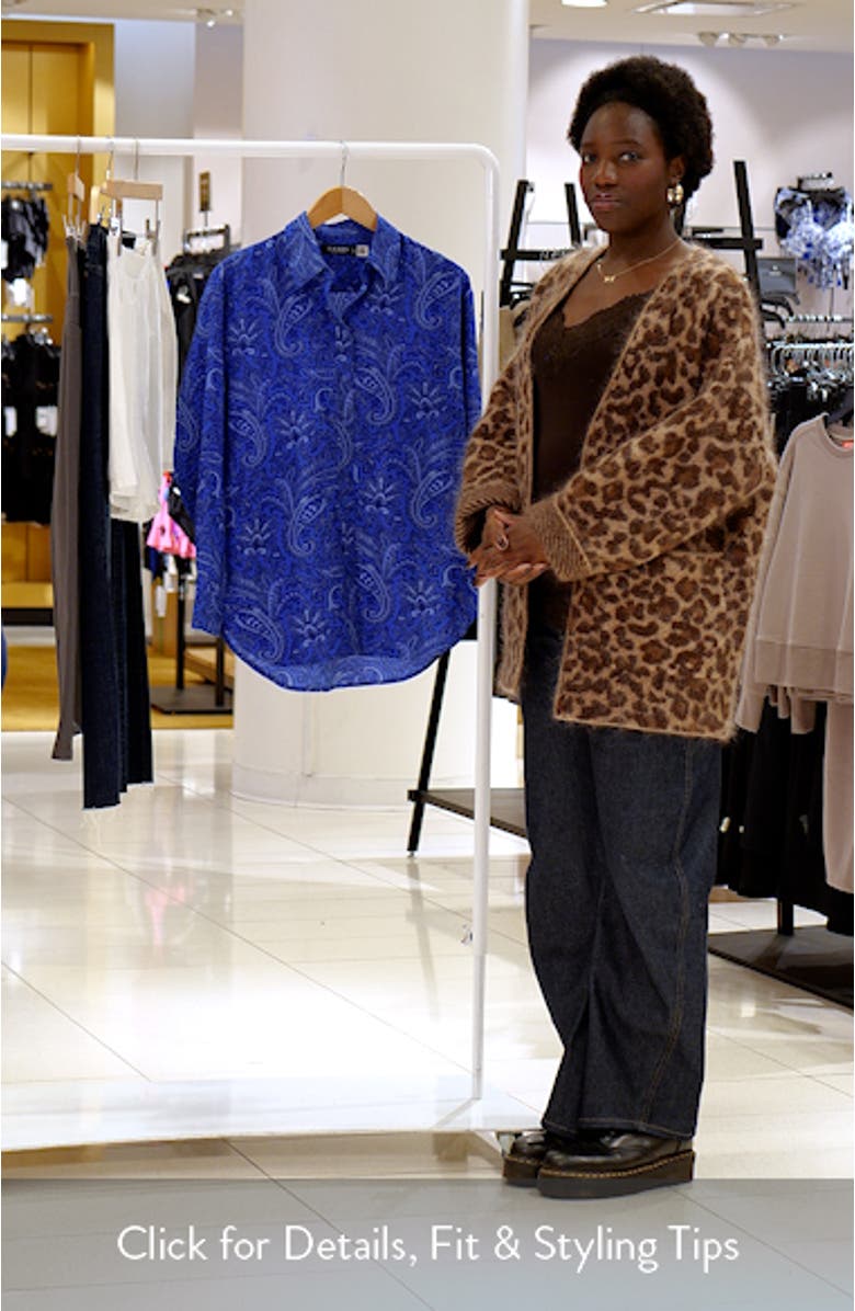 Paisley Print Button-Up Shirt, sales video thumbnail