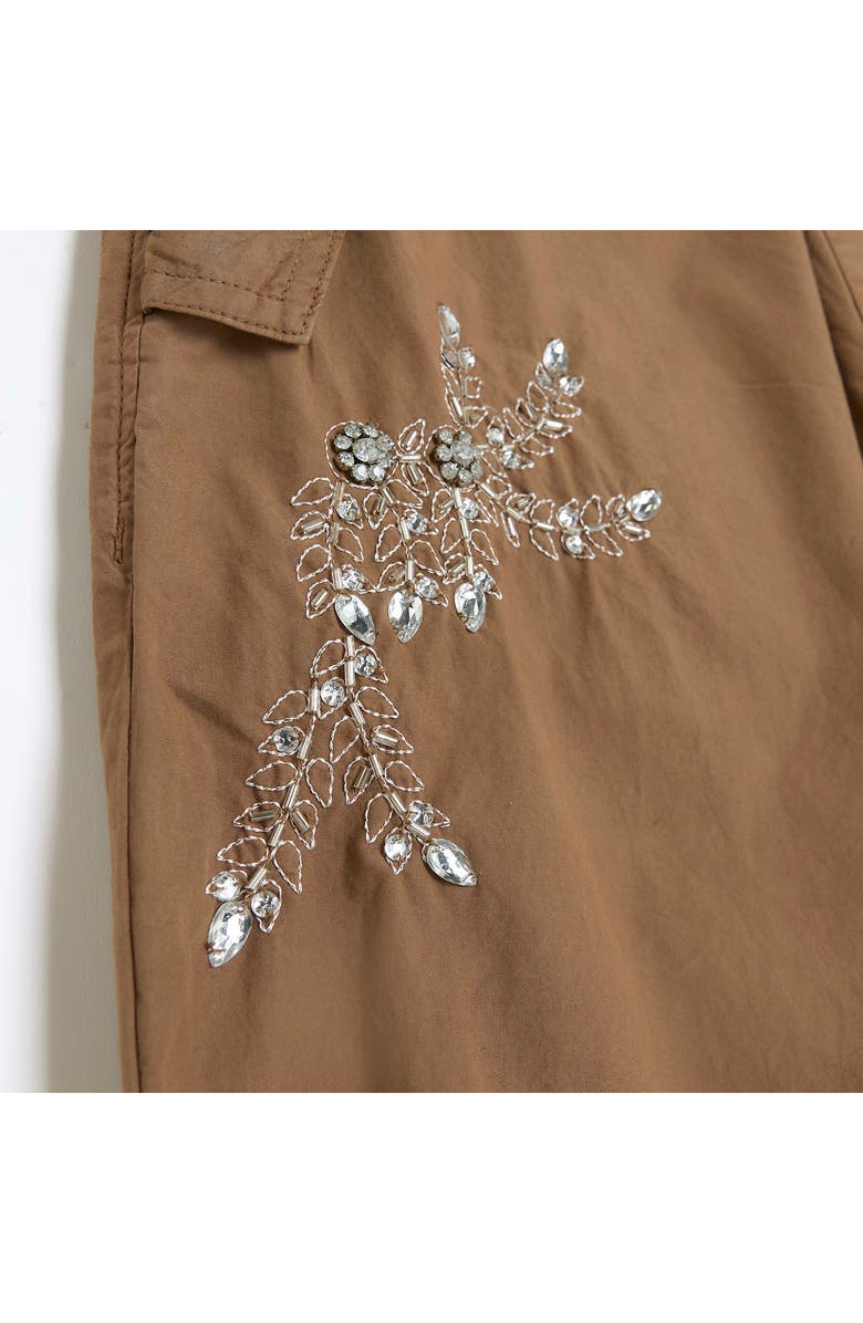 River Island Embellished Baggy Parachute Pants, Alternate, color, 