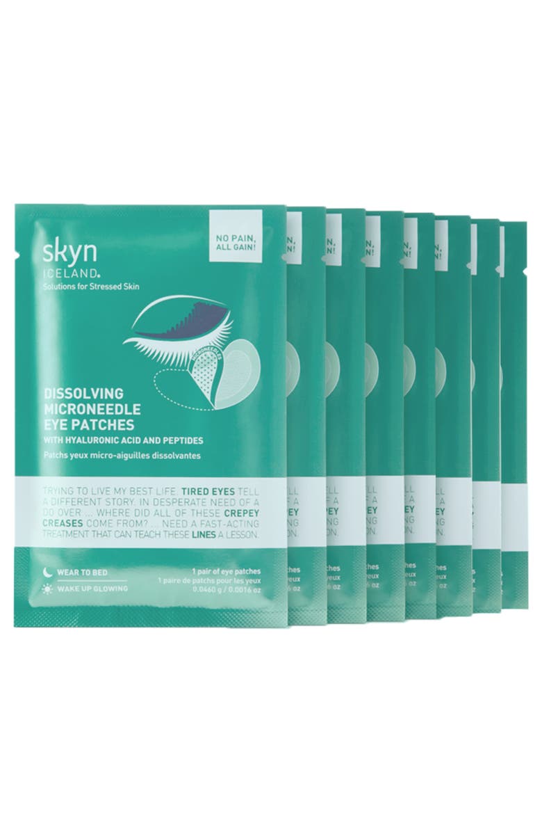 SKYN ICELAND Dissolving Microneedle Eye Patches 8-Pack, Main, color, Regular