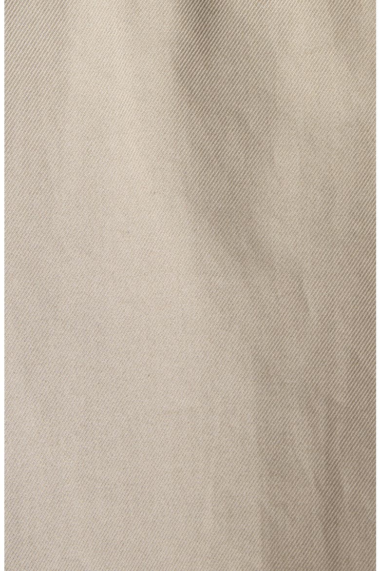 Lace-Up Detail Oversize Cotton Gabardine Button-Up Shirt, Alternate, color, 9506 SAND BEIGE