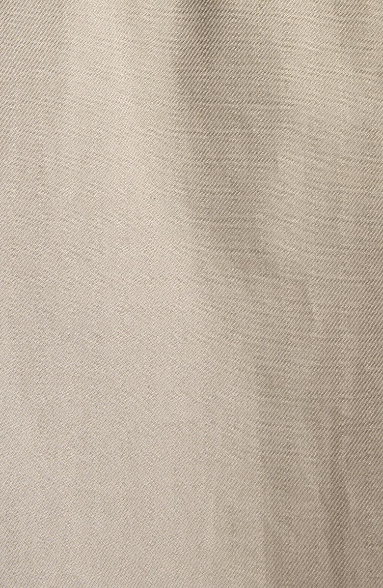 Balenciaga Lace-Up Detail Oversize Cotton Gabardine Button-Up Shirt, Alternate, color, 9506 Sand Beige