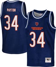 Mitchell & Ness Youth Mitchell & Ness Walter Payton Navy Chicago Bears Retired Player NFL Basketball Fashion Jersey