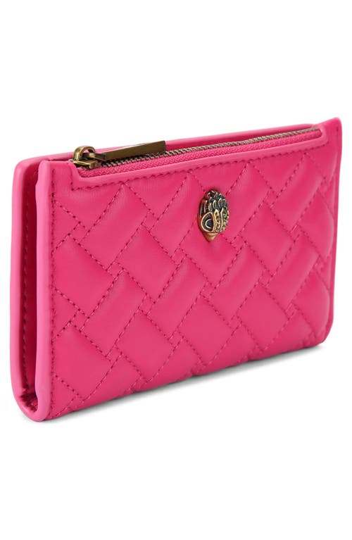 Kurt Geiger London Kensington Quilted Leather Bifold Wallet In Pink