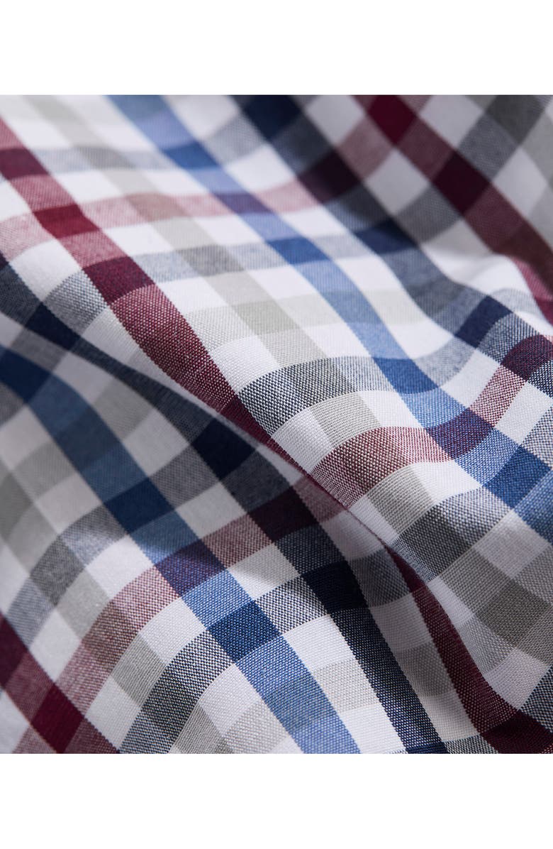 vineyard vines Classic Fit Tattersall Poplin Button-Down Shirt, Alternate, color, Crimson