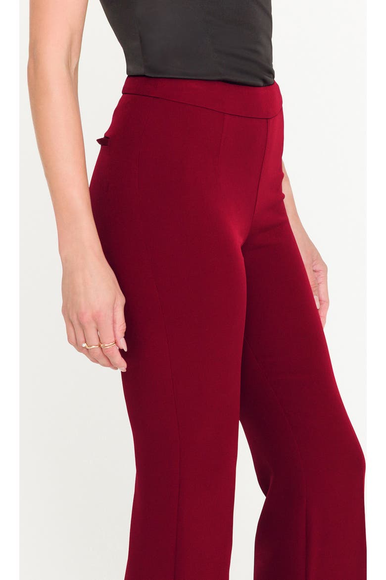 Elise Crepe Pants, Alternate, color, Crimson