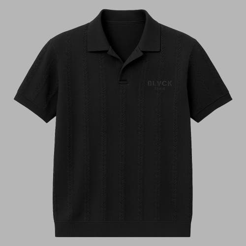 Blvck Classic Polo Shirt In Black