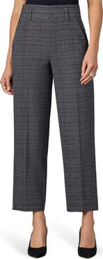 Wit & Wisdom Skyrise Plaid High Waist Straight Leg Ankle Trousers