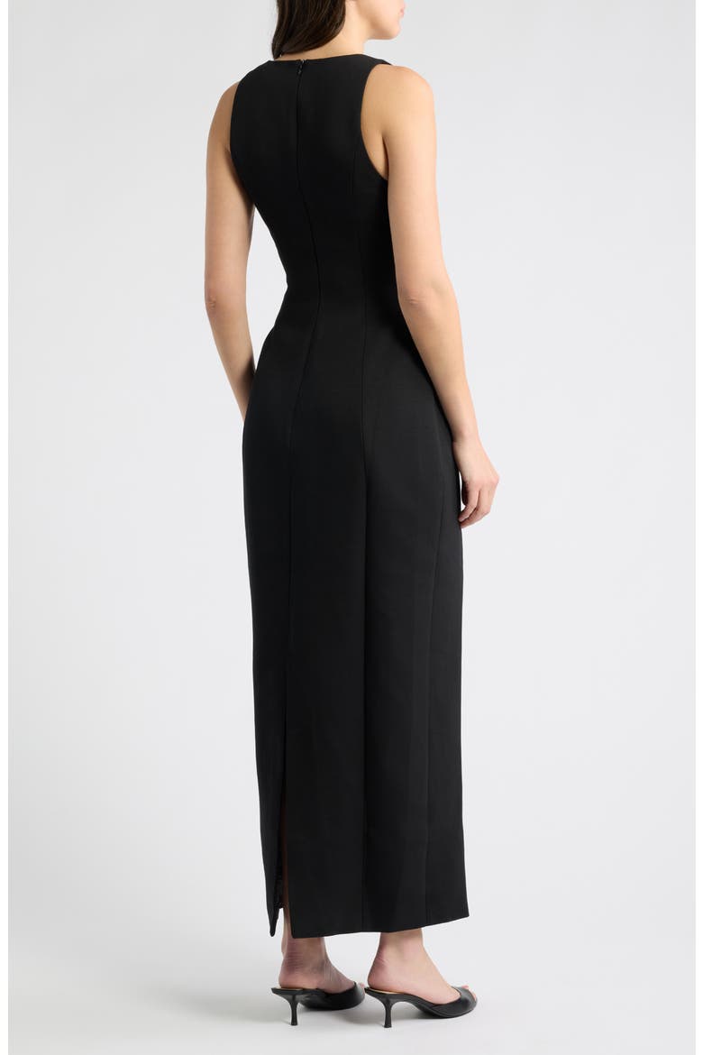 Seamed Pencil Dress, Alternate, color, BLACK