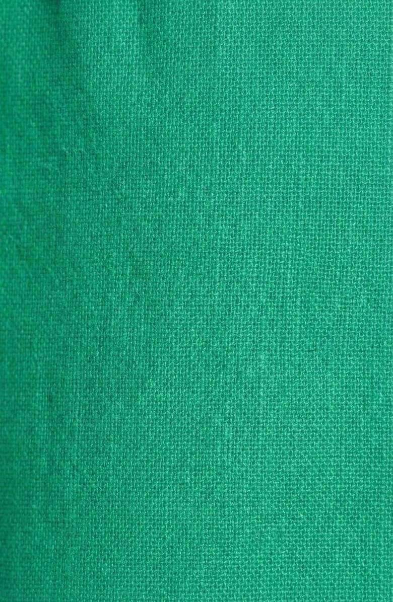 Modenaire Off Shoulder Ruffle Smocked Midi Dress, Alternate, color, Emerald Green