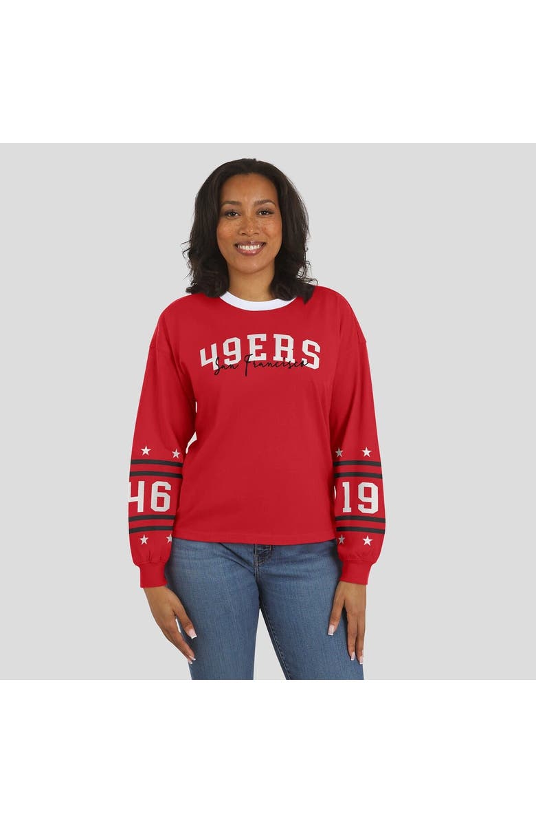 WEAR by Erin Andrews Women's WEAR by Erin Andrews  Scarlet San Francisco 49ers Sport Long-Sleeve T-Shirt, Alternate, color, Scarlet