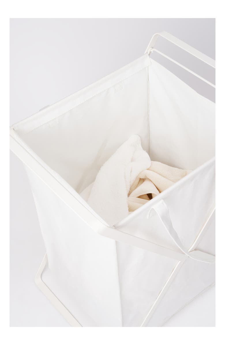 Yamazaki Laundry Hamper, Alternate, color, White