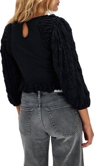 Olivia Contrast Stitch Knit Top