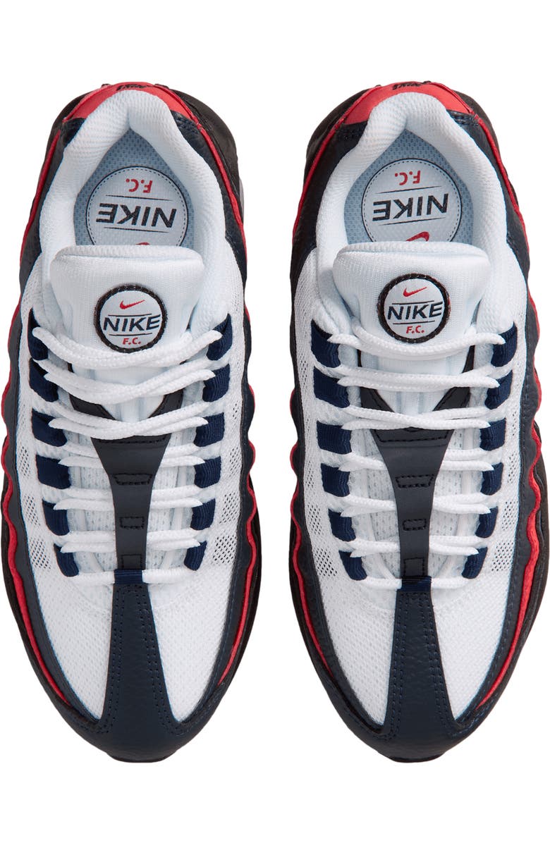 Nike Kids' Air Max 95 SE Sneaker, Alternate, color, Obsidian/ Red/ White/ Gold