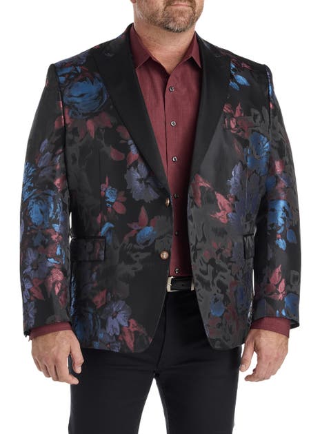 Big & Tall Bold Floral Sport Coat