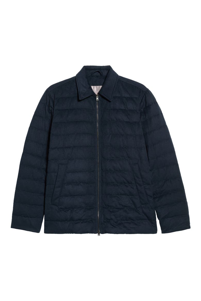 Melange Cash-Feel Quilted Down Jacket, Main, color, 9200 NAVY