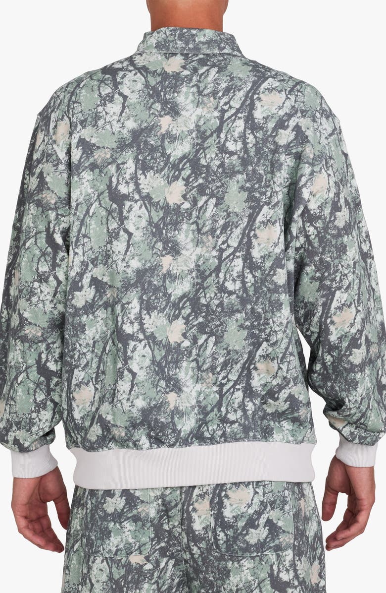 Bad Birdie French Terry Long Sleeve Polo, Alternate, color, Stealth Mode Dark