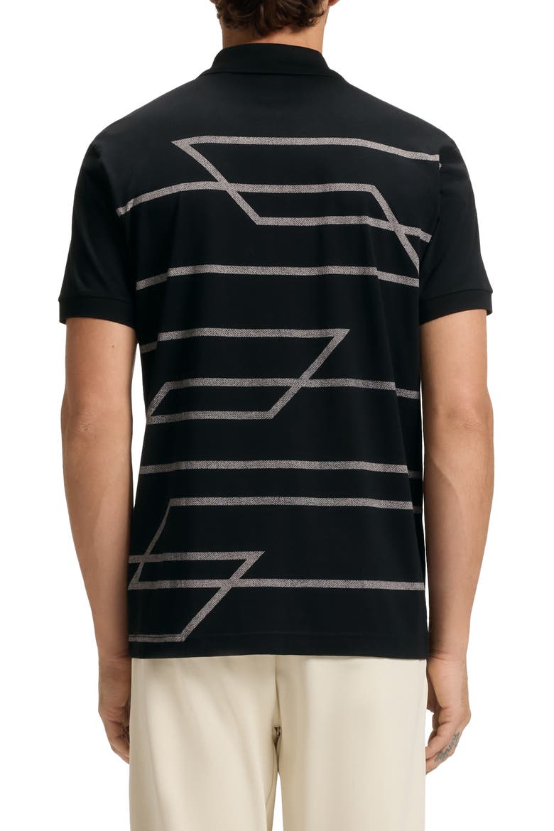 Phlix Geometric Print Cotton Zip Polo (Men) | Nordstrom