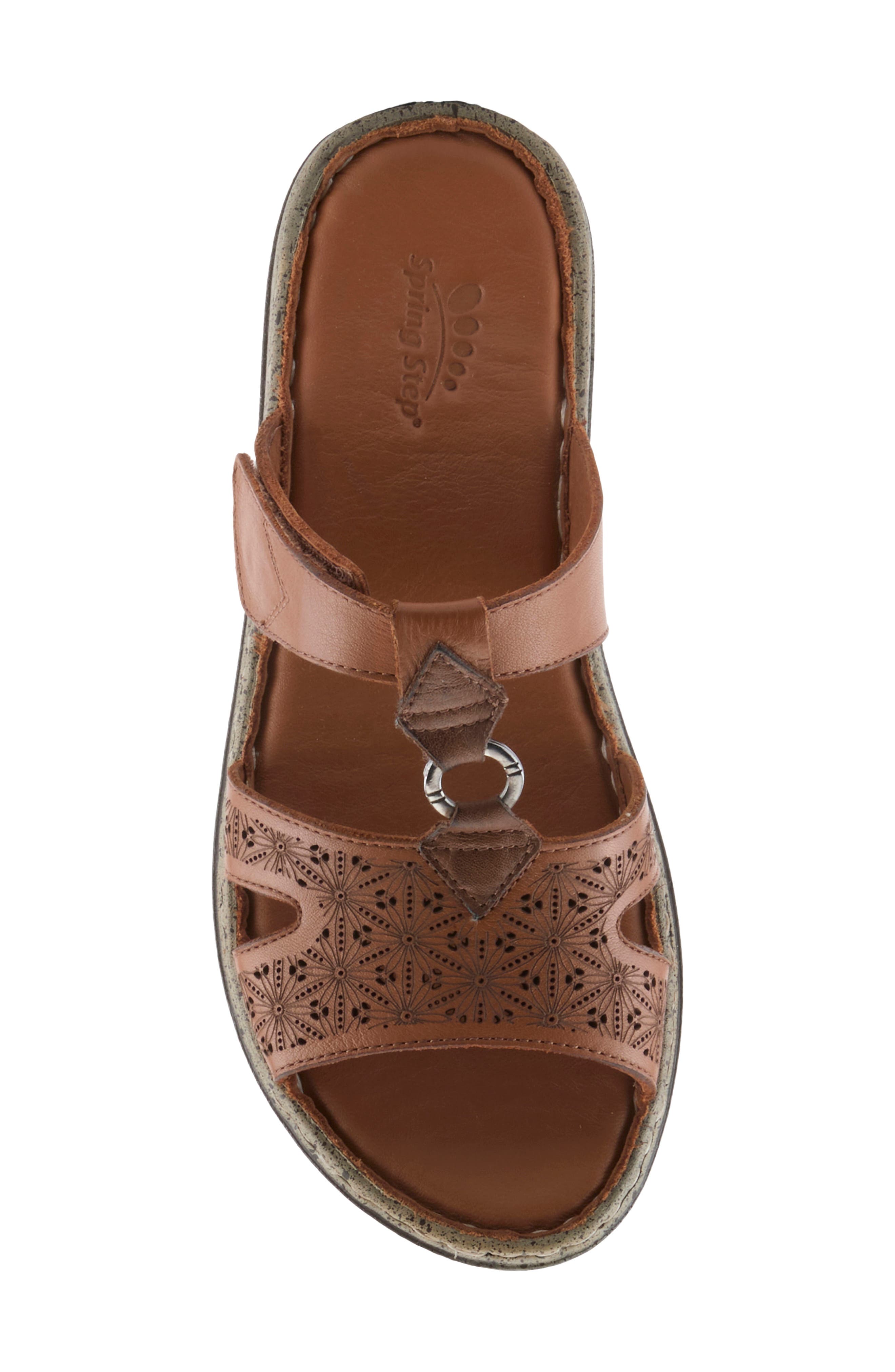 Virelle Slide Sandal, Alternate, color, CAMEL