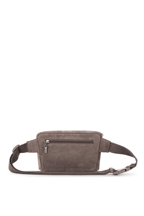 The Sak Caraway Small Belt Bag In Mushroom Suede